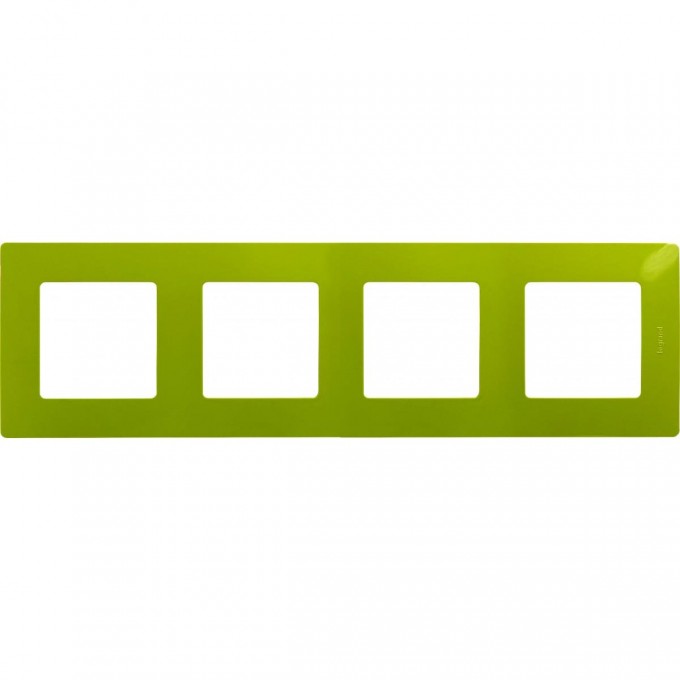Рамка LEGRAND Etika 4 поста зелёный папоротник 672544