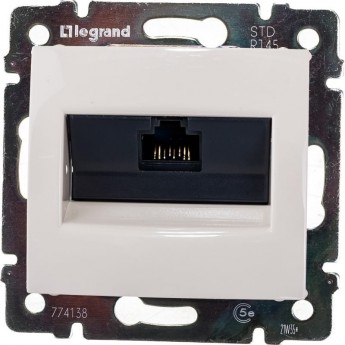 Розетка компьютерная LEGRAND Valena RJ45 UTP Кат.5e на винтах, слоновая кость Розетка компьютерная LEGRAND Valena RJ45 UTP Кат.5e на винтах, слоновая кость