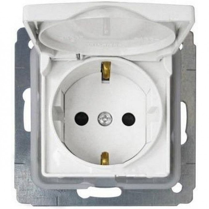 Розетка LEGRAND Cariva 2К+3 с защитными шторками IP 44 16 А 250 В белый 773645
