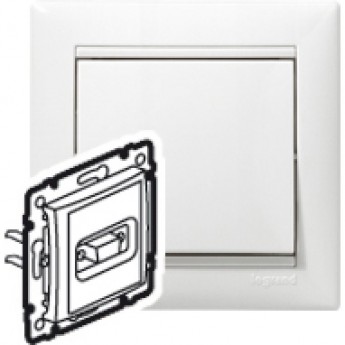 Розетка LEGRAND HD 15 для видеоустройств Valena белый Розетка LEGRAND HD 15 для видеоустройств Valena белый