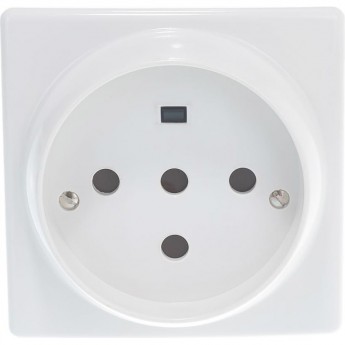 Розетка силовая LEGRAND 3К+Н+З 32А с защитными шторками, 100x100мм на винтах, белый