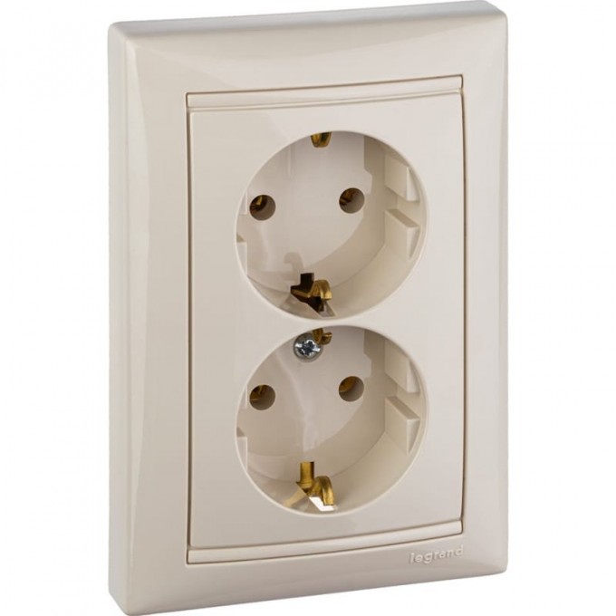 Розеточный блок LEGRAND Valena немецкий стандарт 2х2К+3 укомплектованный слоновая кость 774370