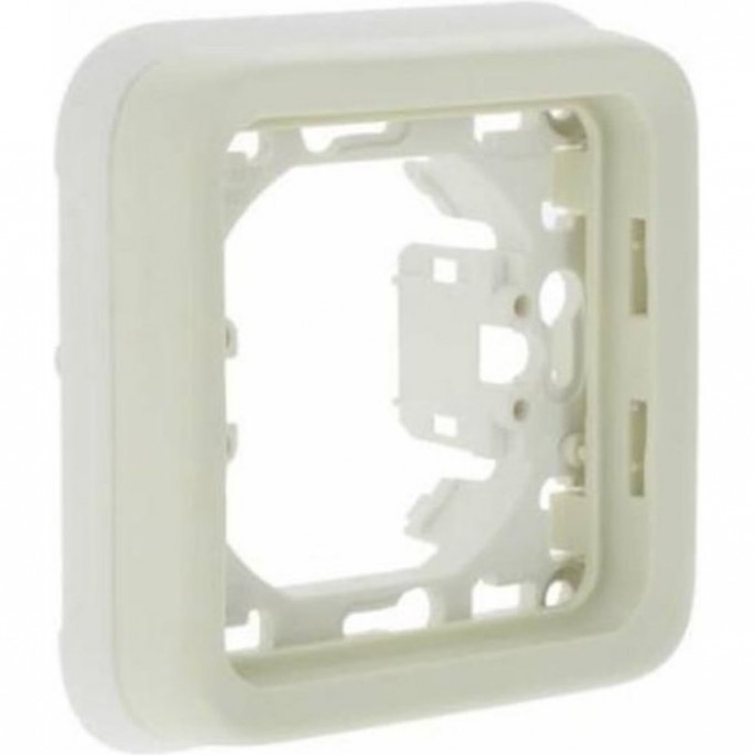 Суппорт с рамкой LEGRAND Plexo для встроенного монтажа 1 пост, белый 69692