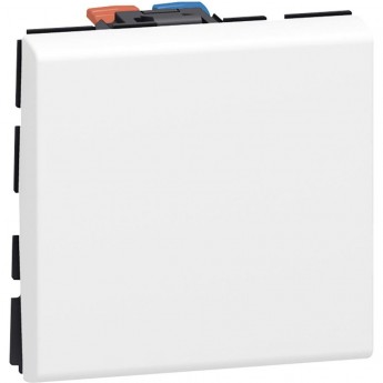 Выключатель LEGRAND Mosaic 10 AX - 2 модуля - белый Выключатель LEGRAND Mosaic 10 AX - 2 модуля - белый