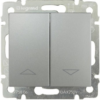 Выключатель LEGRAND Mosaic 10А 2 модуля, белый Выключатель LEGRAND Mosaic 10А 2 модуля, белый