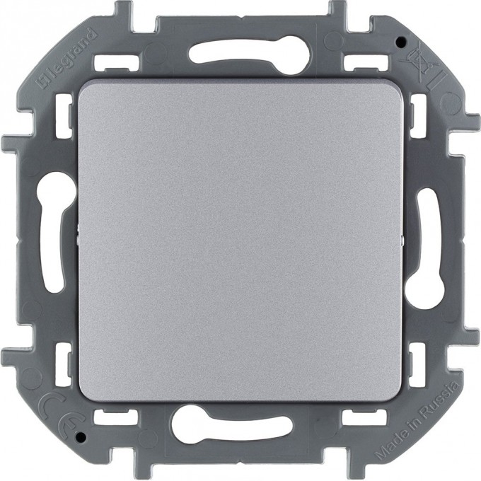Выключатель одноклавишный LEGRAND INSPIRIA 10 AX 250 В алюминий 673602