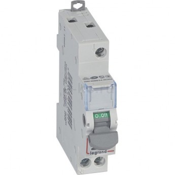 Выключатель-разъединитель LEGRAND DX3-IS 1п 20А с индикатором 1модуль Выключатель-разъединитель LEGRAND DX3-IS 1п 20А с индикатором 1модуль