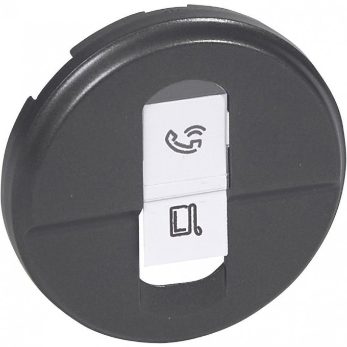 Лицевая панель LEGRAND Celiane розетки RJ 45 UTP/FTP., графит 67951