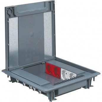 Напольная коробка LEGRAND 50мм с крышкой под ковровое покрытие 16 модулей