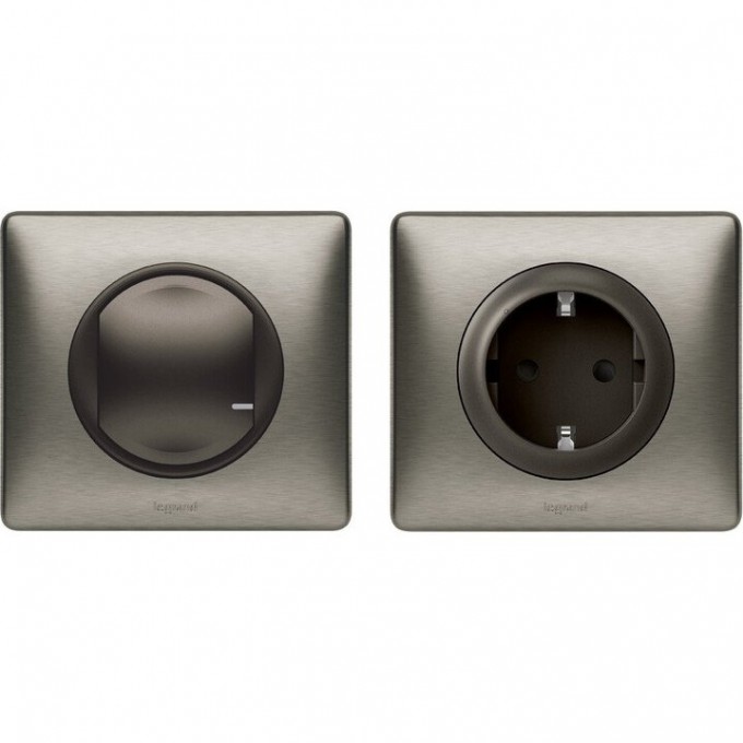 Пакет для управления бытовыми электроприборами LEGRAND Celiane with NETATMO, графит/вольфрам 67643