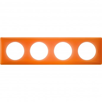 Рамка LEGRAND Celiane 4 поста Оранжевый муар