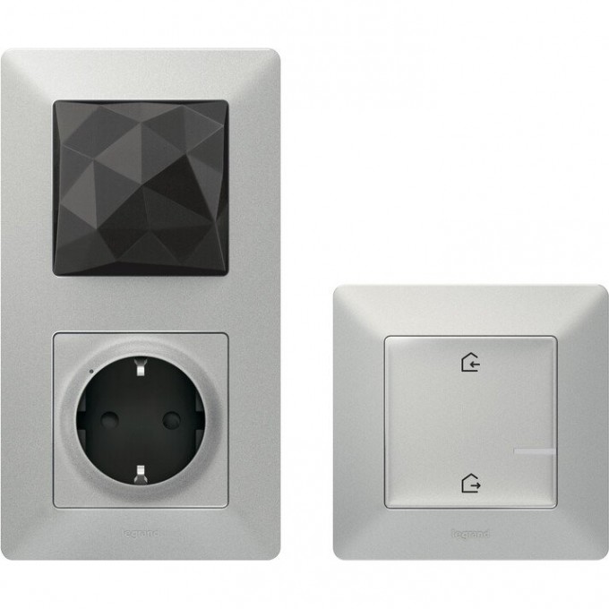 Стартовый пакет LEGRAND Valena Life with NETATMO с головным выключателем, алюминий 752396